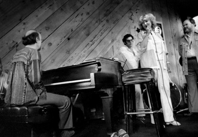 Norwegian vocalist Karin Krog, (recognized as the top European jazz vocalist); with Larry Vuckovich piano; Frank Tusa, bass; Gary Foster, reeds; drummer Eddie Moore (not visible)